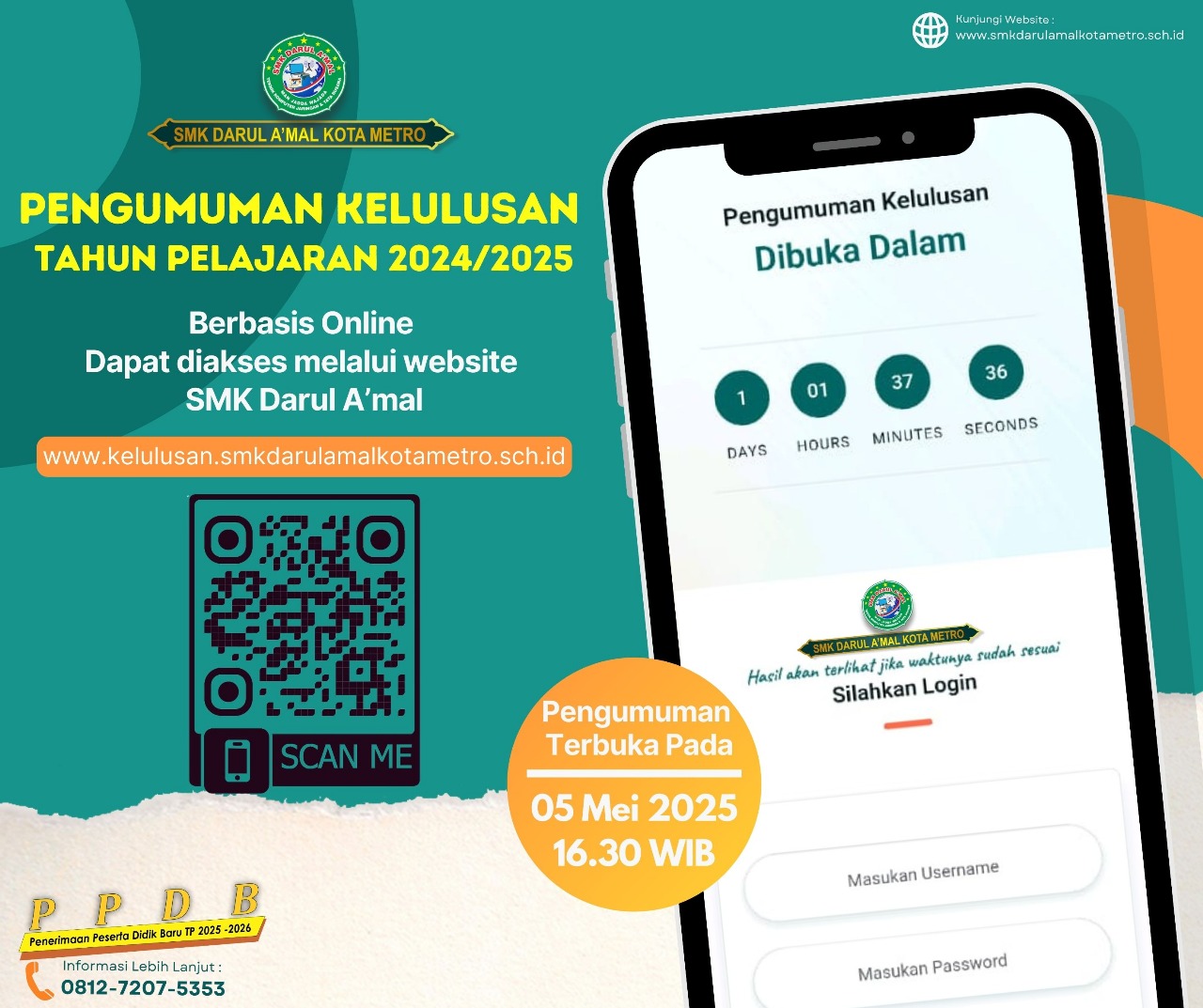 gambar Pengumuman Kelulusan Kelas XII Tahun Ajaran 2024/2025