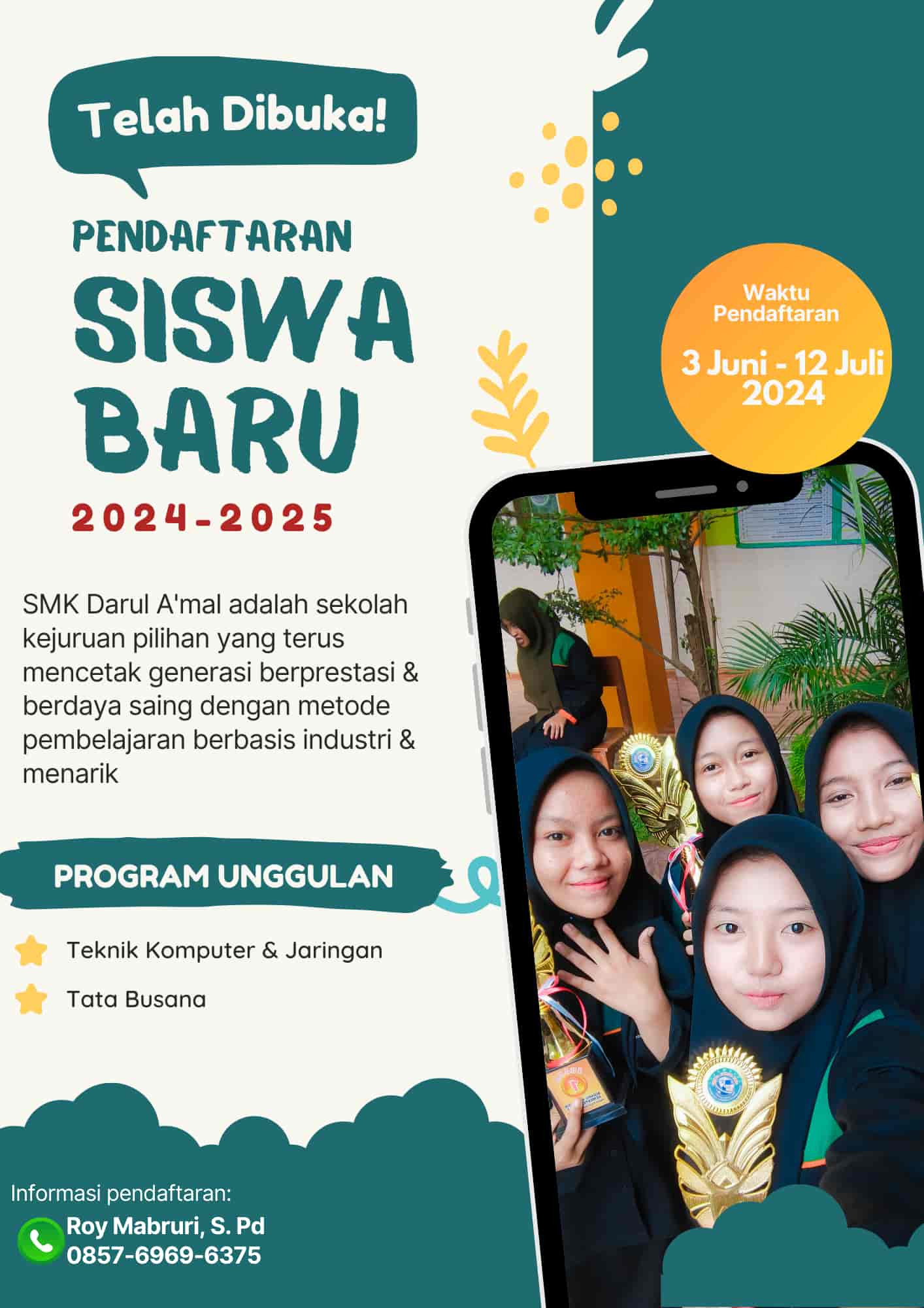 ppdb smk darul amal metro